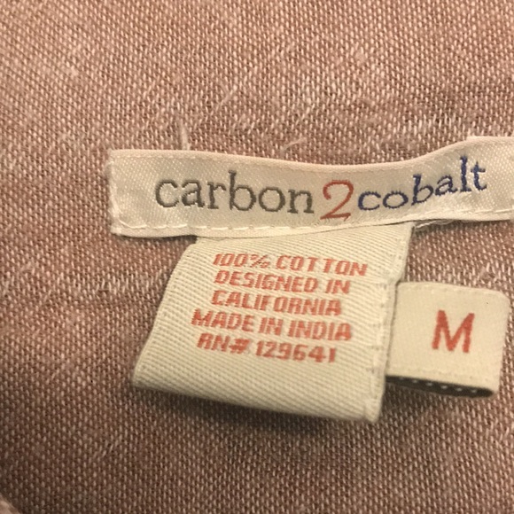 Men’s Carbon 2 Cobalt 100% Cotton Shirt - Size Medium - Picture 4 of 8